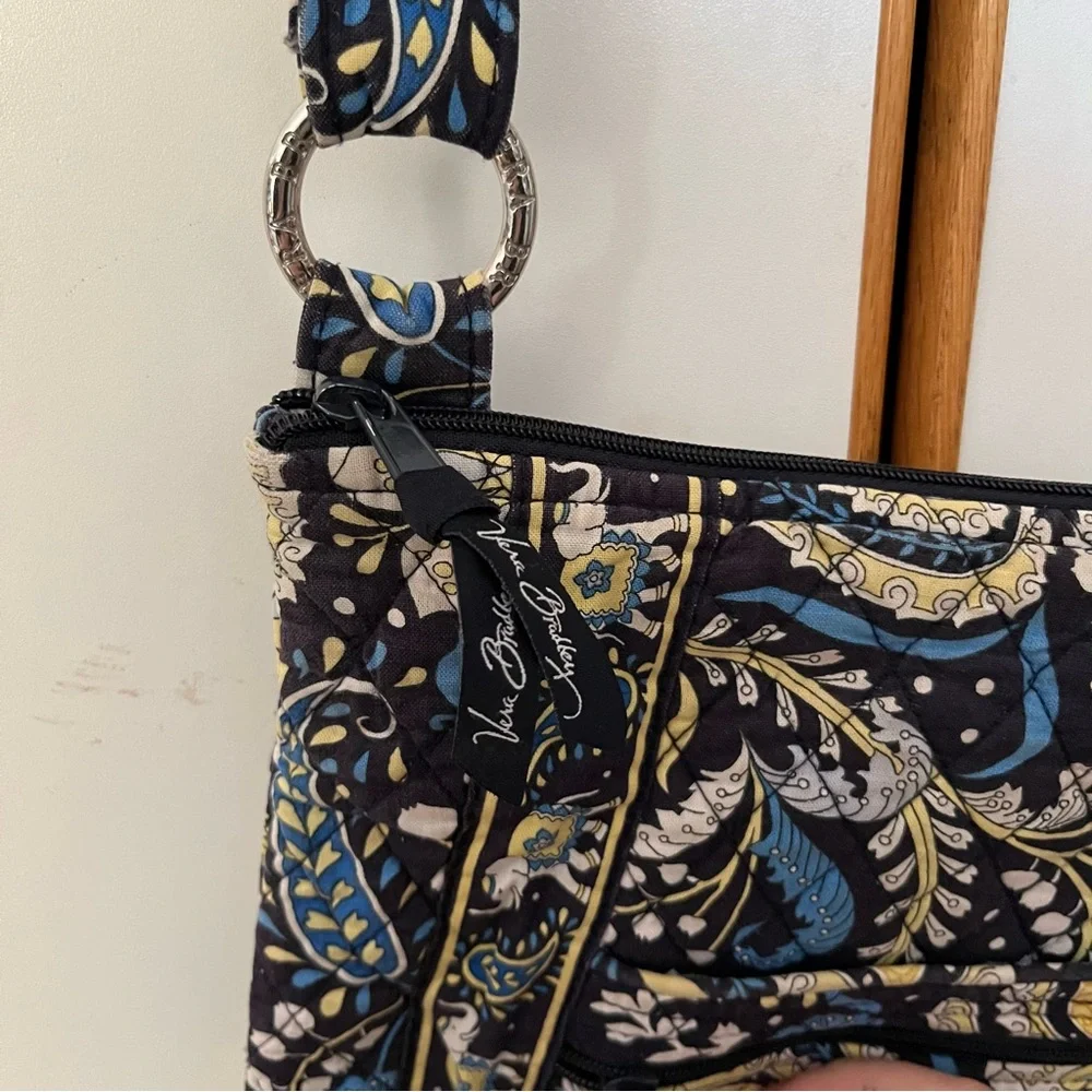 Vera Bradley Ellie Blue Hipster Quilted Crossbody Bag - Picture 5 of 8